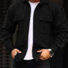 Coat Men Polo Collar Top Men Fashion