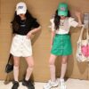 Girls' Leisure Sports Two-piece Suit Middle-sized Teenager Clothing