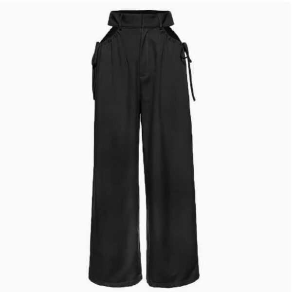 a0467f48-cebf-48b0-bc24-2f39fd083672.jpg Waist Hollow Buckle Female High Waist Straight Pants