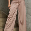 c32f3532-3903-4f5e-ba1b-466e44147ad8.jpg Waist Hollow Buckle Female High Waist Straight Pants
