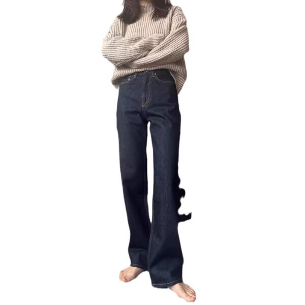 d1234811-5fe7-4705-b269-d5418f25bf2d.jpg Tencel Four-sided Elastic Skinny High Waist Mopping Retro Slim Jeans